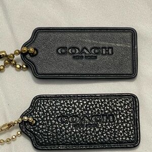 Coach tags idk if they are real.  Bought off of eBay